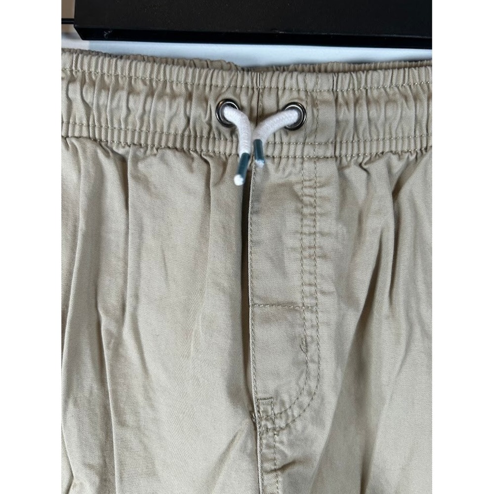 Cat & Jack Boys XL 16 Khaki Tan Pull-On Chino Shorts Elastic Waist Cotton - Picture 2 of 5
